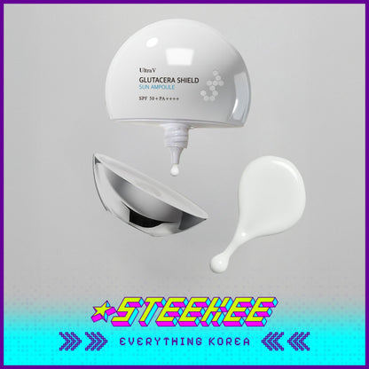 UltraV Glutacera Shield Sun Ampoule 40ml SPF 50+ PA++++ by Steekee Korea 4591