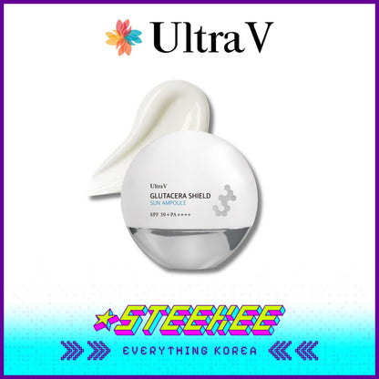 UltraV Glutacera Shield Sun Ampoule 40ml SPF 50+ PA++++ by Steekee Korea 4591