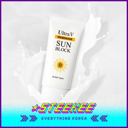 UltraV Idebenone Shield Sun Block 50g SPF50+ PA++++ by Steekee Korea 4594