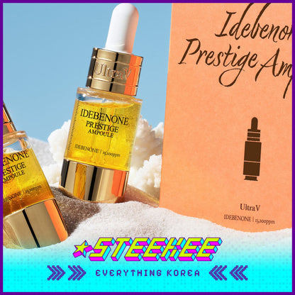 UltraV Idebenone Prestige Ampoule 10ml Gift Set of 6 Vials by Steekee Korea 4599