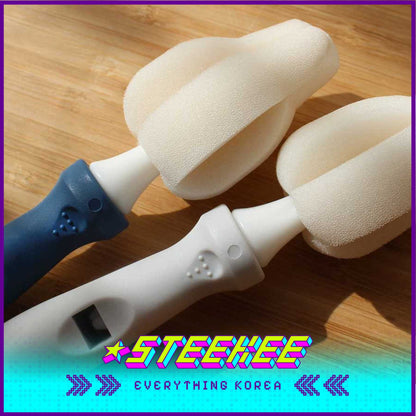 Hibee Mongle Long-Mini Brush Baby Bottle Cleaning Tools by Steekee Korea 4600