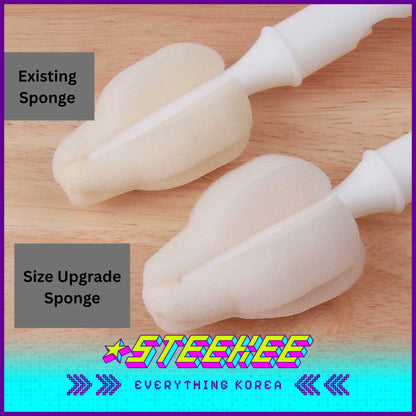 Hibee Mongle Long-Mini Brush Baby Bottle Cleaning Tools by Steekee Korea 4600