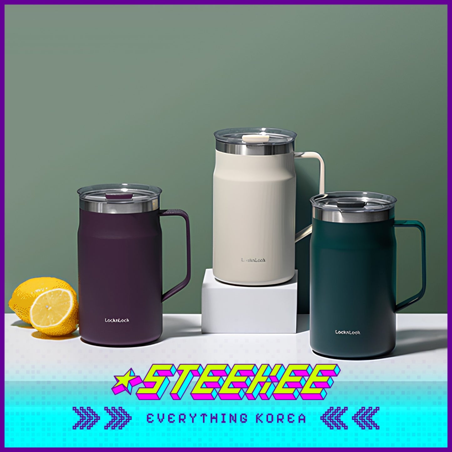 LocknLock Metro Mug Tumbler 600ml LHC4282 by Steekee Korea 4528