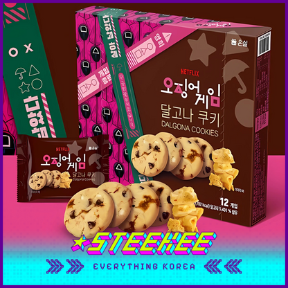 Netflix Squid Game Snack Cookie Chips Collection Set by Steekee Korea 3031