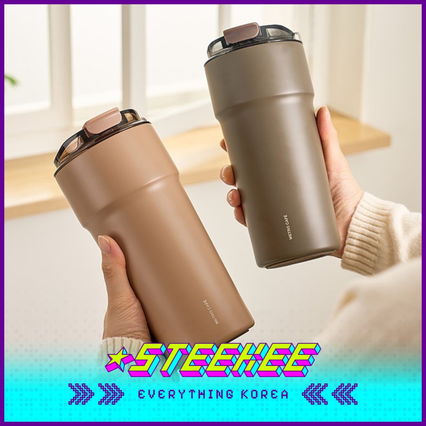 LocknLock Metro Café Ceramic Tumbler 650ml LHC4359 by Steekee Korea 4523