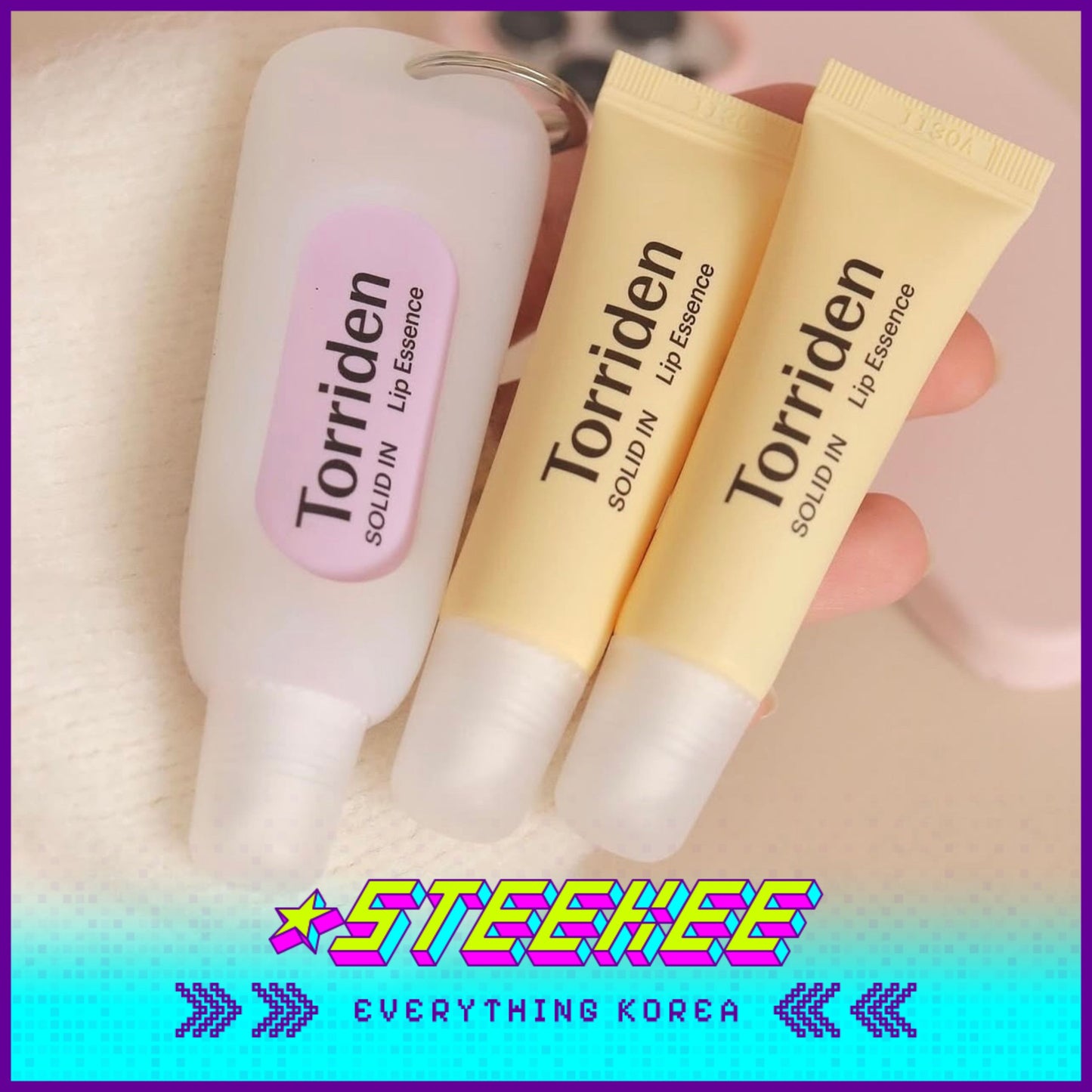 Torriden Solid In Lip Essence Set of 3 with Key Ring by Steekee Korea 2436