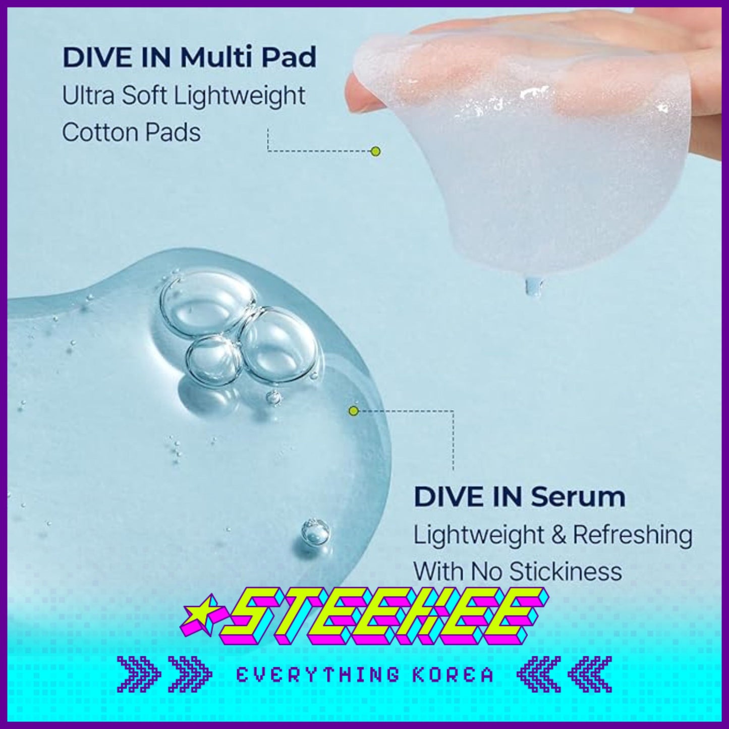 Torriden Dive-In Multi Moisturising Hydrating Toner Pads 80 Sheets by Steekee Korea 2434