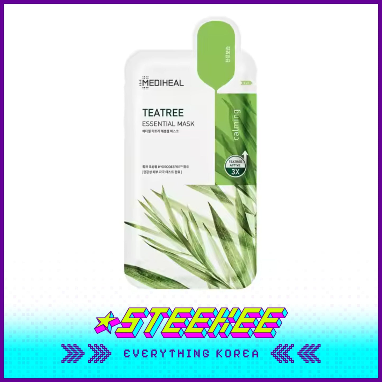 MEDIHEAL Tea Tree Essential Soothing Calming Mask Sheet by Steekee Korea 2474