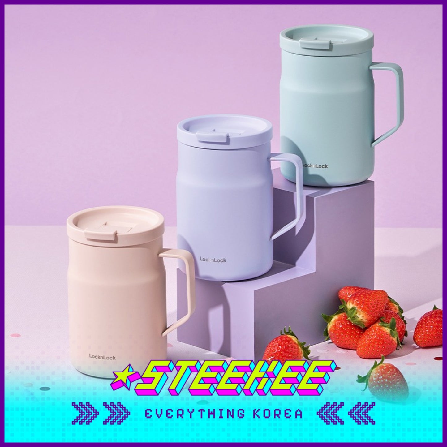 LocknLock Metro Sealed Mug Tumbler 475ml LHC4263 by Steekee Korea 4531