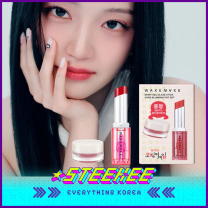 WAKEMAKE X Netflix Squid Game Dewy Gel Glaze Stick with Lip Cheek Multi Blurring Pot by Steekee Korea 2442