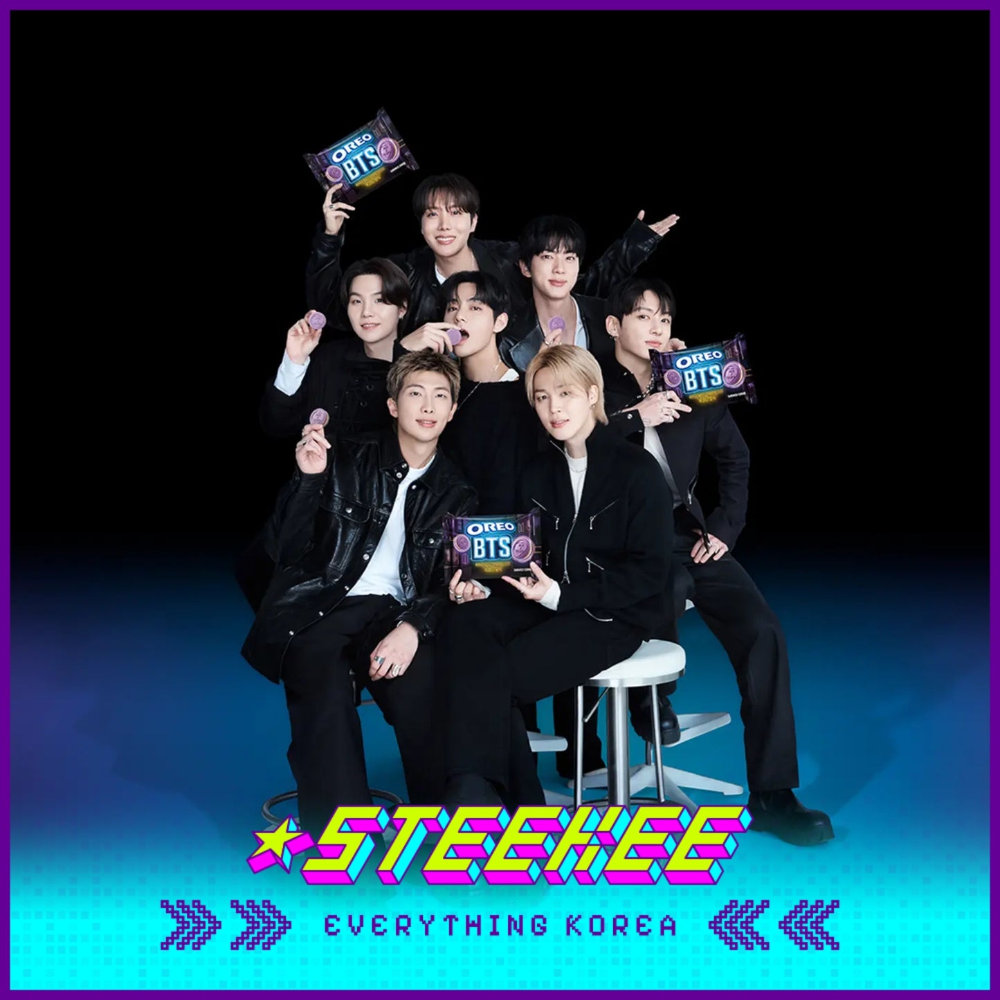 BTS X OREO Vanilla Original Hotteok Flavour 9 Packs by Steekee Korea 5000