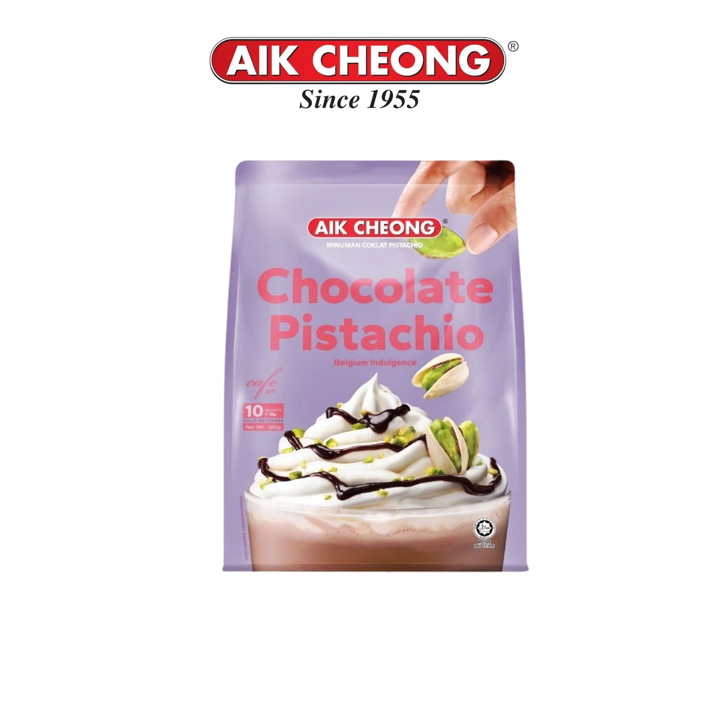 AIK CHEONG Cafe Art Chocolate Pistachio 380g