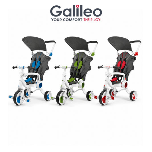 Galileo 4-in-1 Strollcycle Foldable Baby Kids Stroller Tricycle