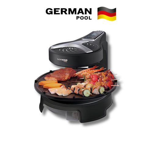 German Pool 360° Auto Rotating Smokeless Electric BBQ Grill