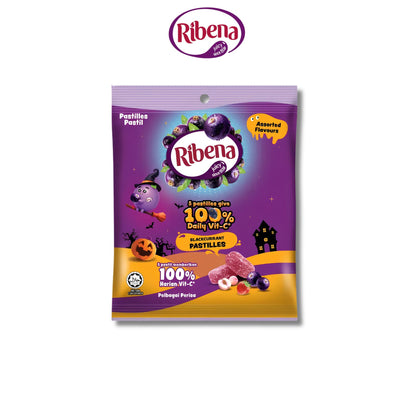 Ribena Halloween Pastilles Assorted Flavours 30pcs 60g Blackcurrent Mixed Berry Gummy Candy Halal