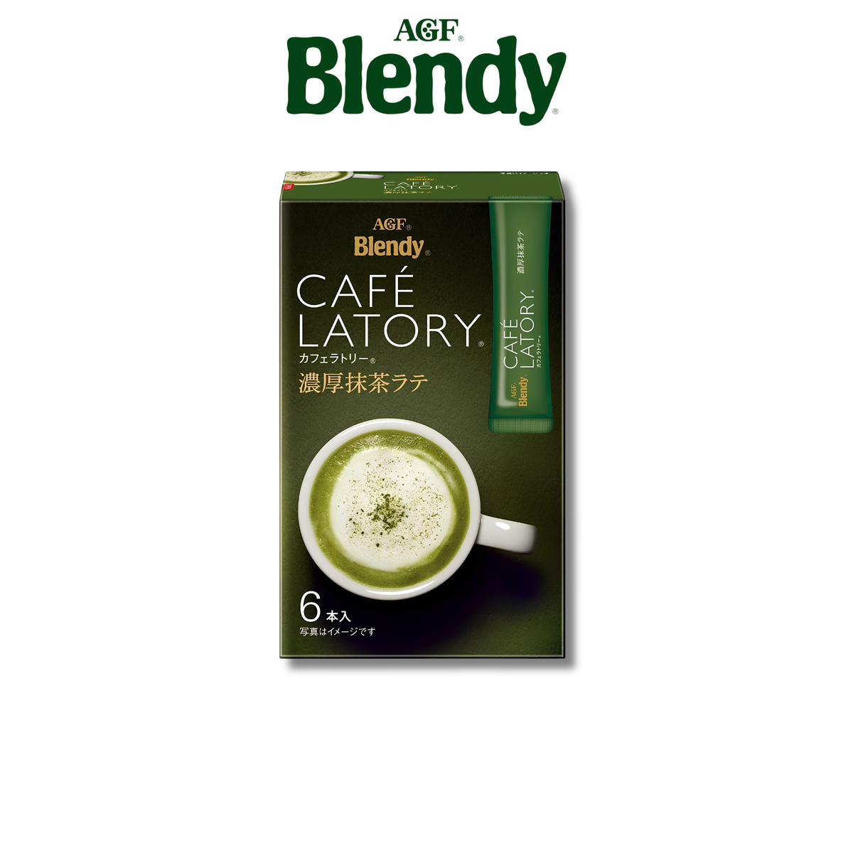 AGF Blendy Cafe Latory Rich Matcha Latte 6 Sticks 69g