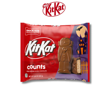 KITKAT Halloween Count Milk Chocolate Wafer Candy Snack 268g Snack Size Individually Wrapped