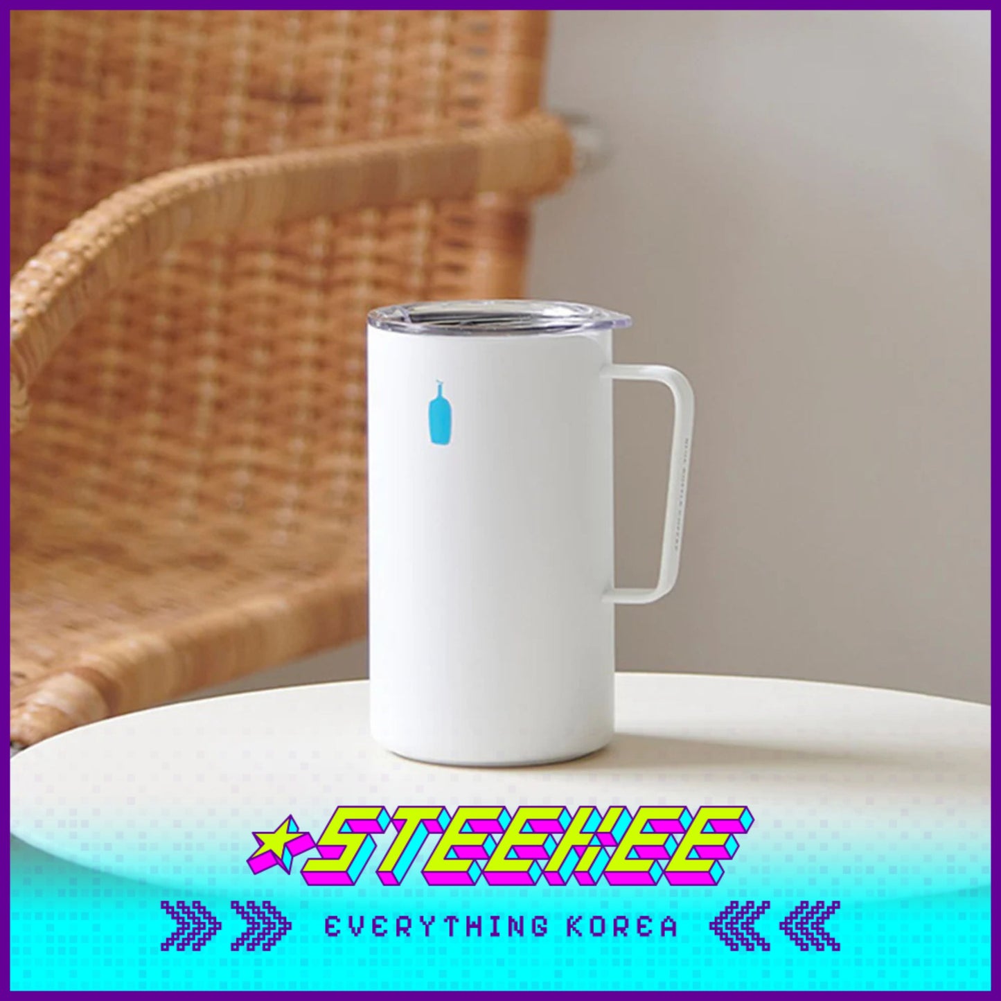 BLUE BOTTLE COFFEE X MiiR Travel Mug Cup White by Steekee Korea 2399