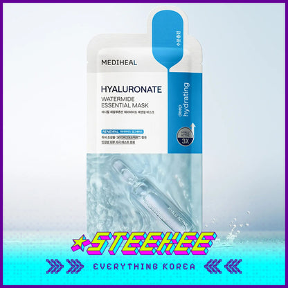 MEDIHEAL Hyaluronate Watermide Essential Hydrating Mask Sheet by Steekee Korea 2476