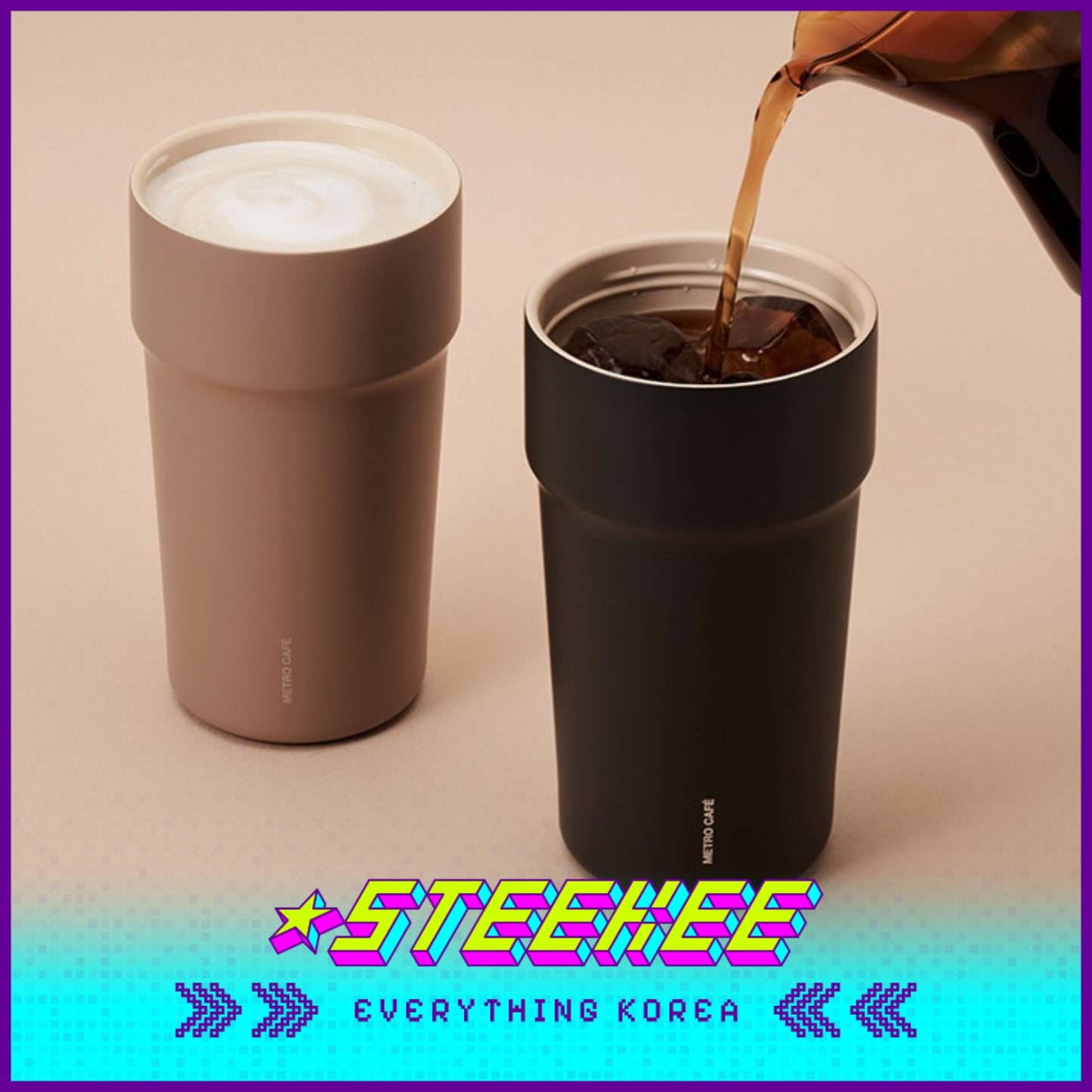 LocknLock Metro Café Ceramic Tumbler 500ml LHC4357 by Steekee Korea 4522