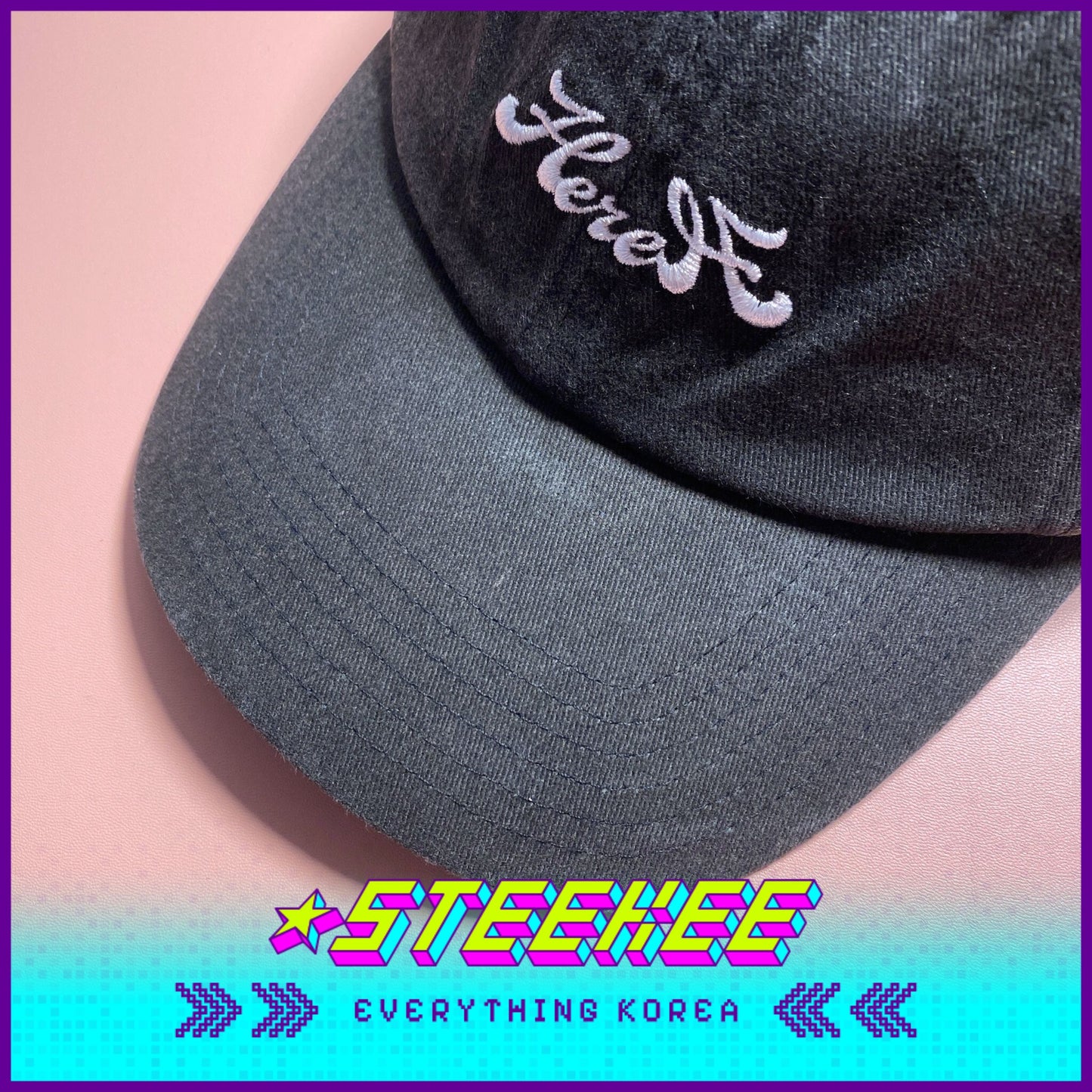 The Winning IU Official MD Ball Cap Black by Steekee Korea 2496