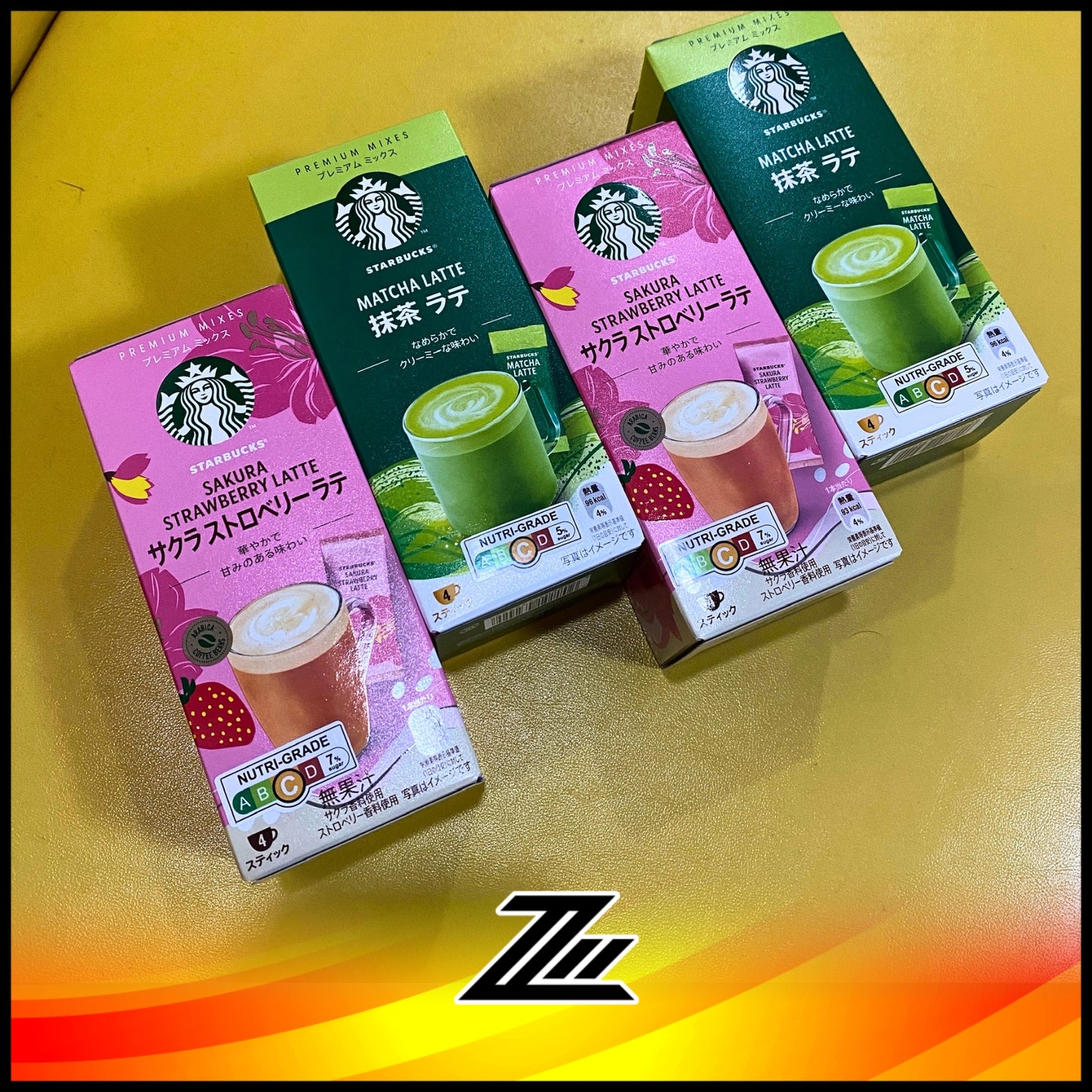 Starbucks Premium Mixes Matcha Latte & Sakura Strawberry Latte Free Mug