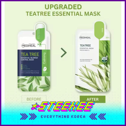 MEDIHEAL Tea Tree Essential Soothing Calming Mask Sheet by Steekee Korea 2474