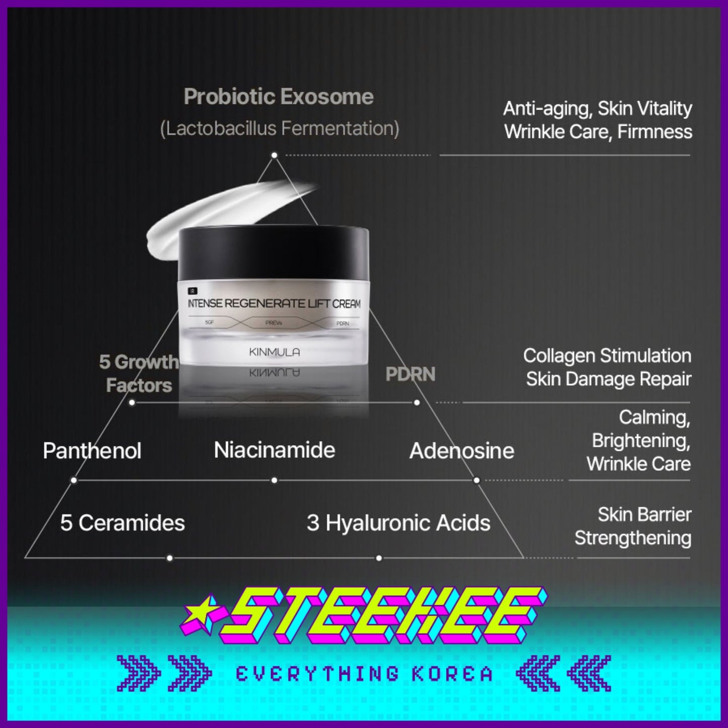 KINMULA Intense Regenerate Lift Cream 50ml by Steekee Korea 4557