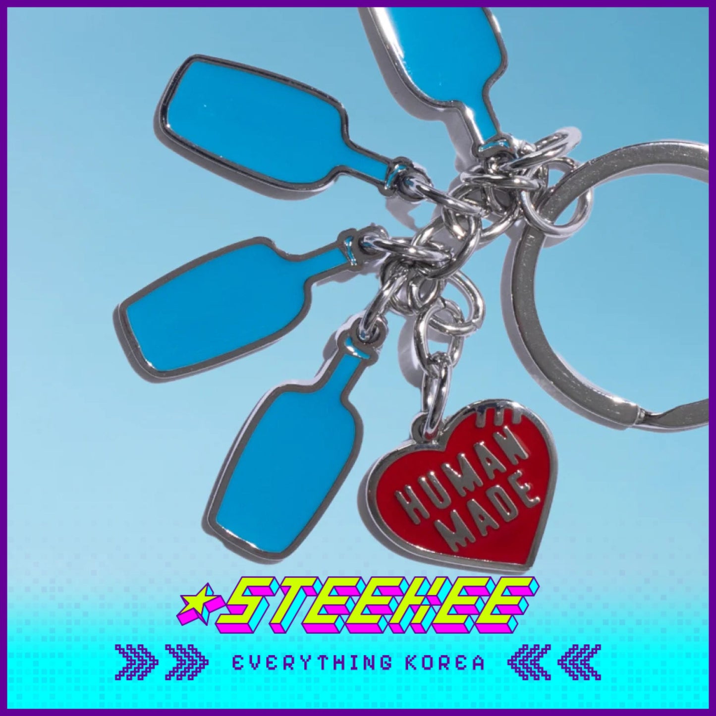 BLUE BOTTLE COFFEE X HUMAN MADE Key Chain by Steekee Korea 2406