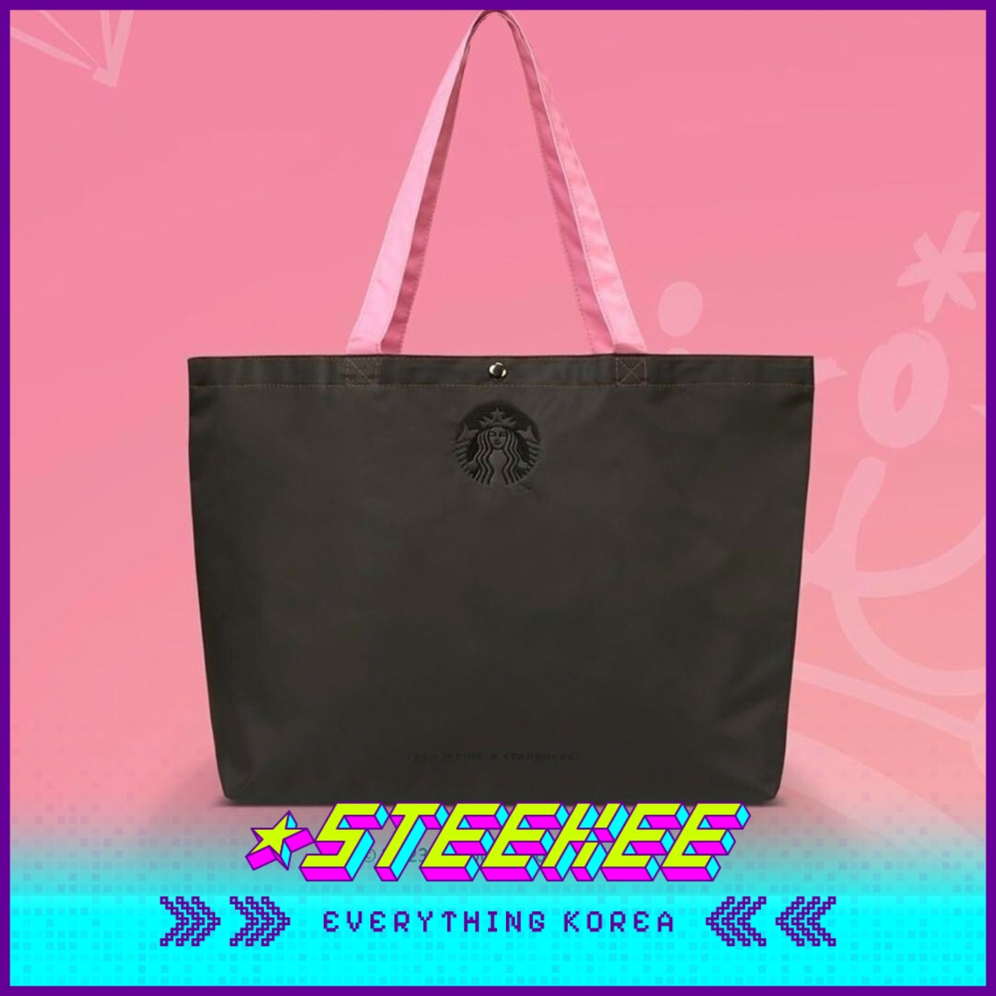 Starbucks × BLACKPINK Tote Bag by Steekee Korea 5004