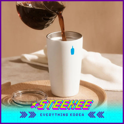 BLUE BOTTLE COFFEE Commuter Cup 12oz 354ml Reusable Straw Lid Set by Steekee Korea 2396