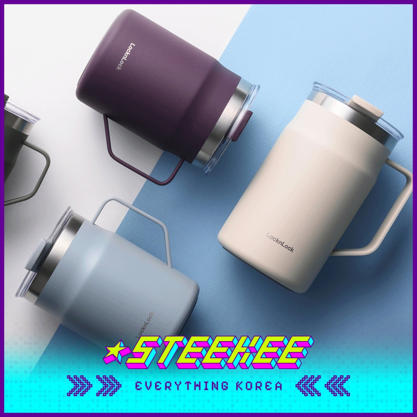 LocknLock Metro Mug Tumbler 600ml LHC4282 by Steekee Korea 4528