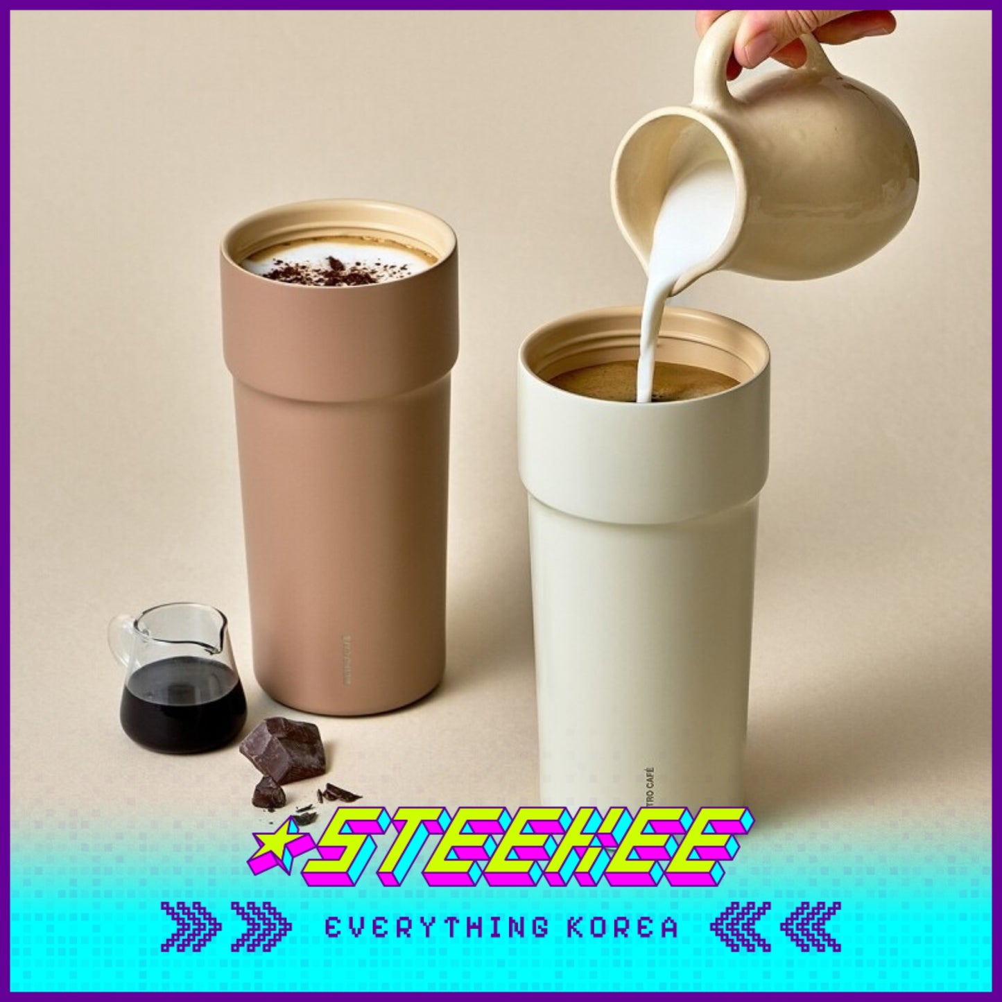 LocknLock Metro Café Ceramic Tumbler 650ml LHC4359 by Steekee Korea 4523