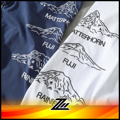 On Studio-T BEAMS REI Limited Edition Unisex Cotton T-Shirt – Pacific Mountain Graphic Tee