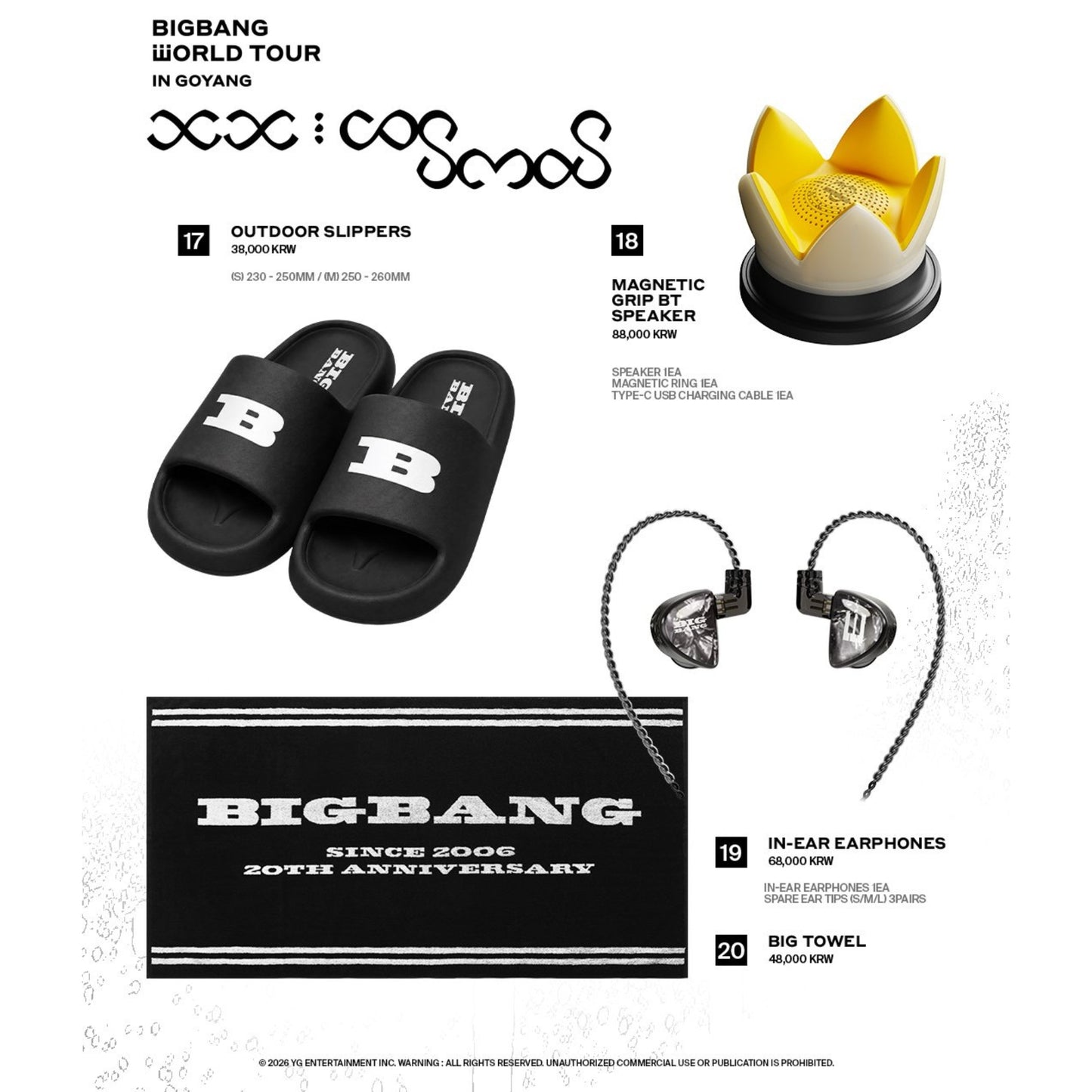 [PRE-ORDER] BIGBANG 2026–2027 WORLD TOUR <xx: cosmos> Official Merch Collection