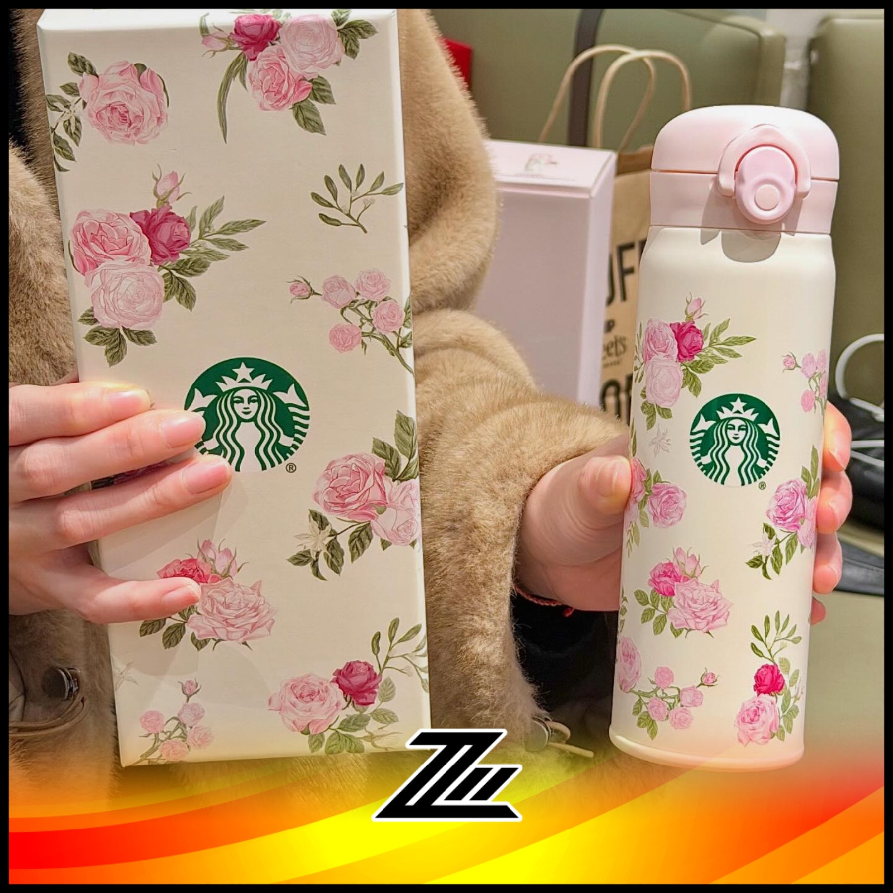 Starbucks China Kaleidoscope Rose Garden 500ml SS Thermos Tumbler – Steekee