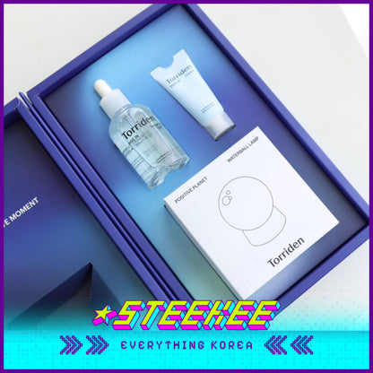 Torriden Dive-In Hydration Holiday Gift Set Box with Water Ball Mood Light by Steekee Korea 2435