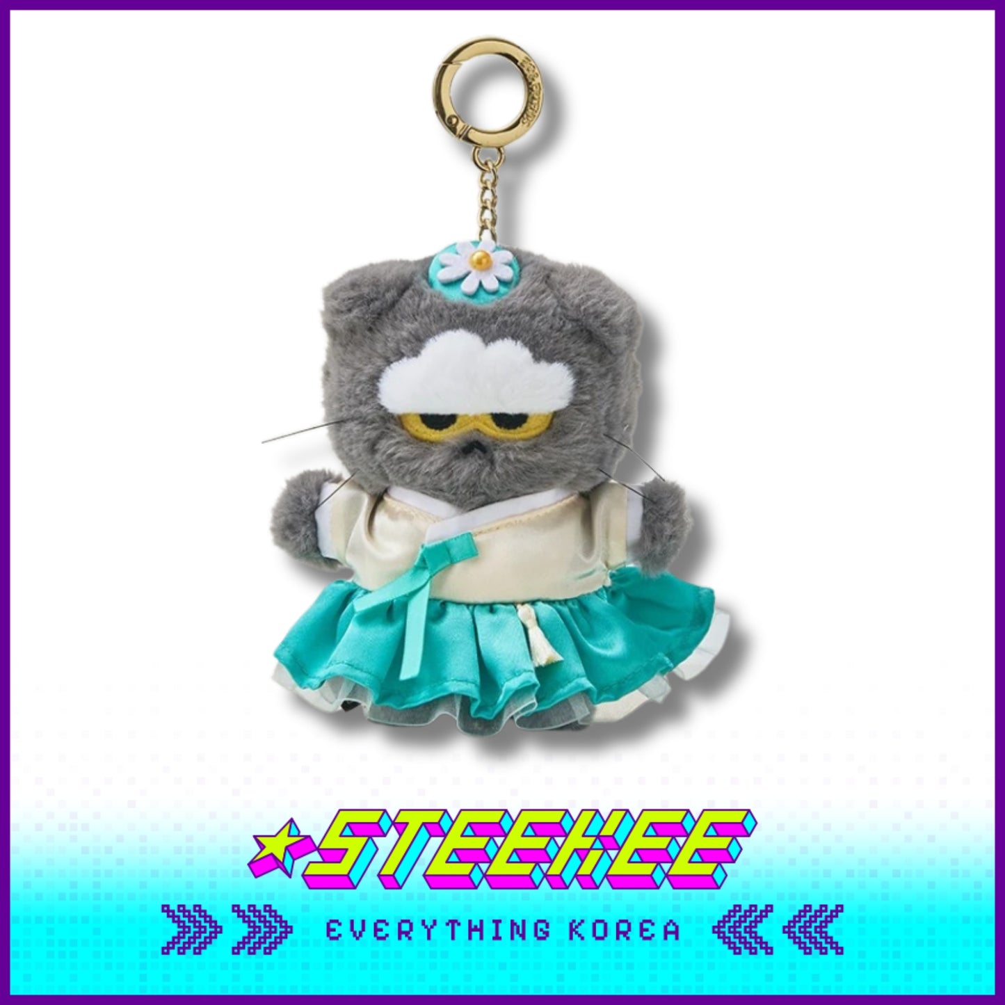 ZO&FRIENDS ZOA Plush Keyring K-Edition Assi by Steekee Korea 5017