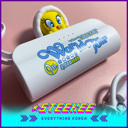 The Winning IU Official MD Tweety Docking Type Power Bank 5000mAh by Steekee Korea 2494