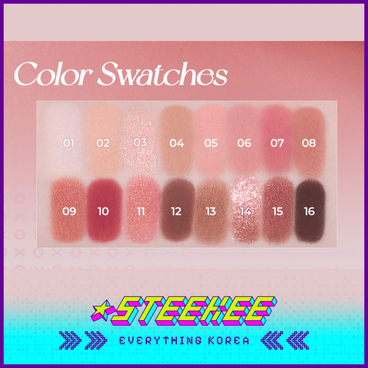 WAKEMAKE X Netflix Squid Game 24 Bloody Game Blurring Soft Blurring Eye Palette by Steekee Korea 2447