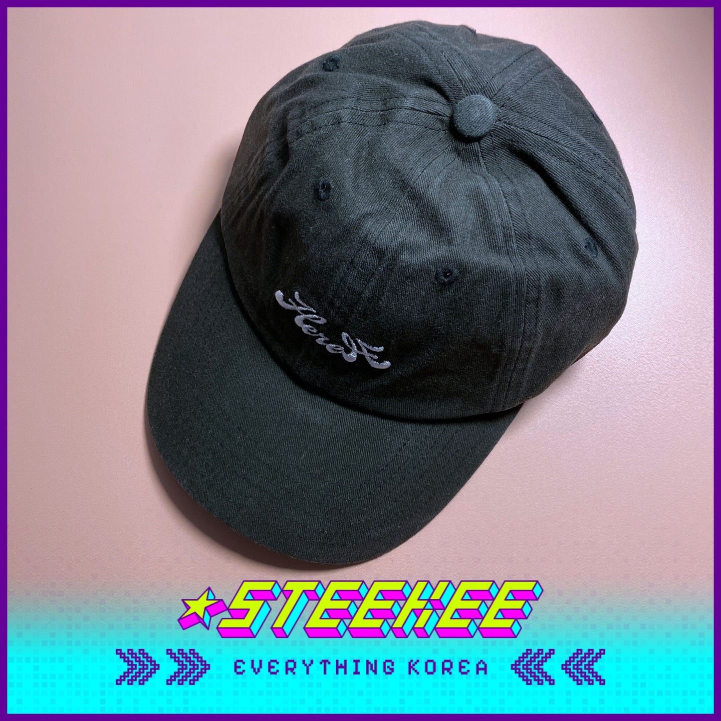 The Winning IU Official MD Ball Cap Black by Steekee Korea 2496