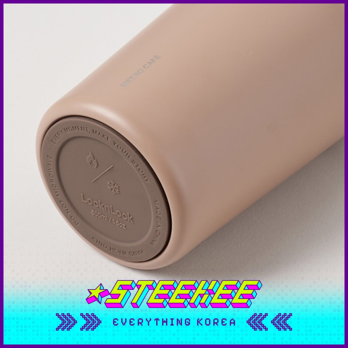 LocknLock Metro Café Ceramic Tumbler 500ml LHC4357 by Steekee Korea 4522