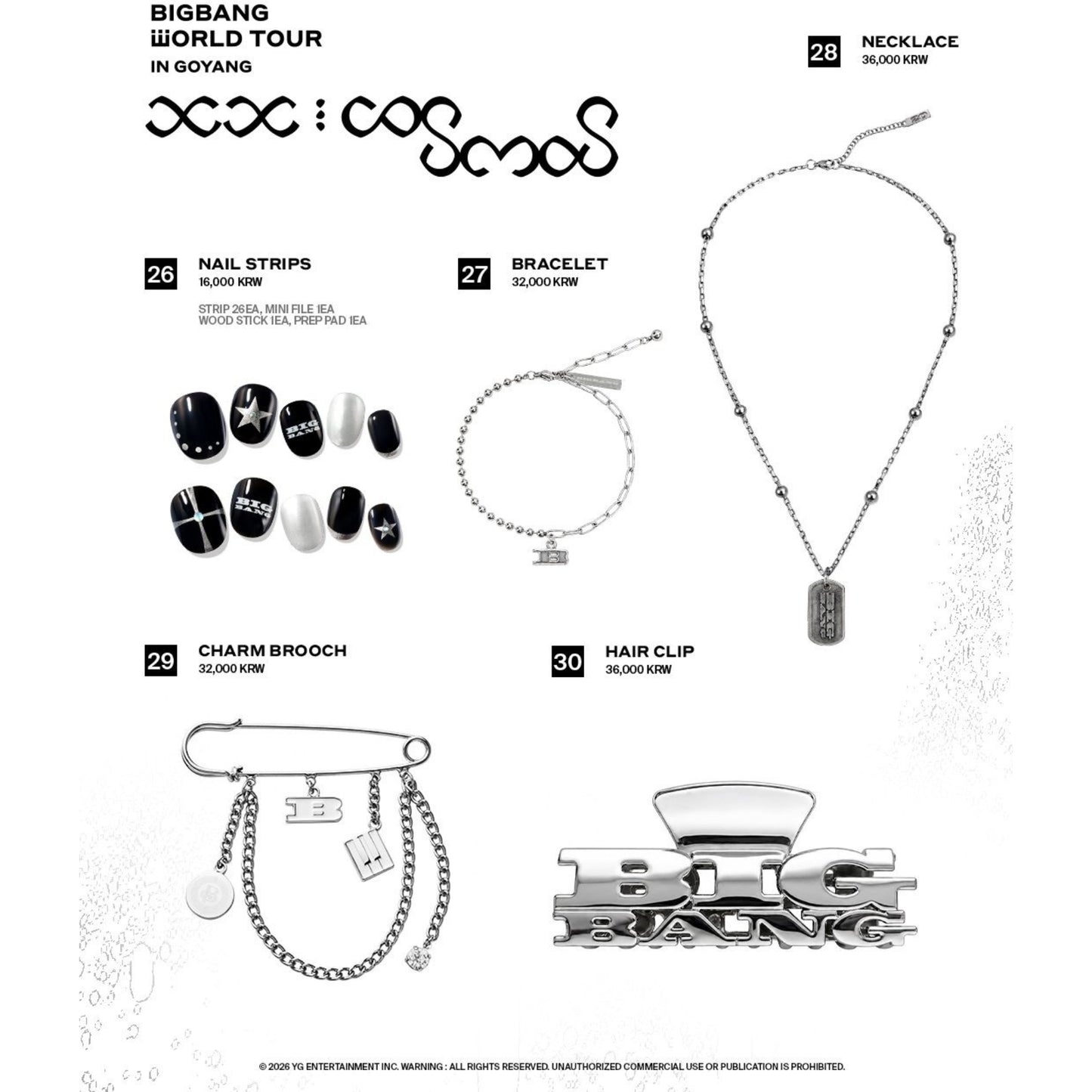 [PRE-ORDER] BIGBANG 2026–2027 WORLD TOUR <xx: cosmos> Official Merch Collection
