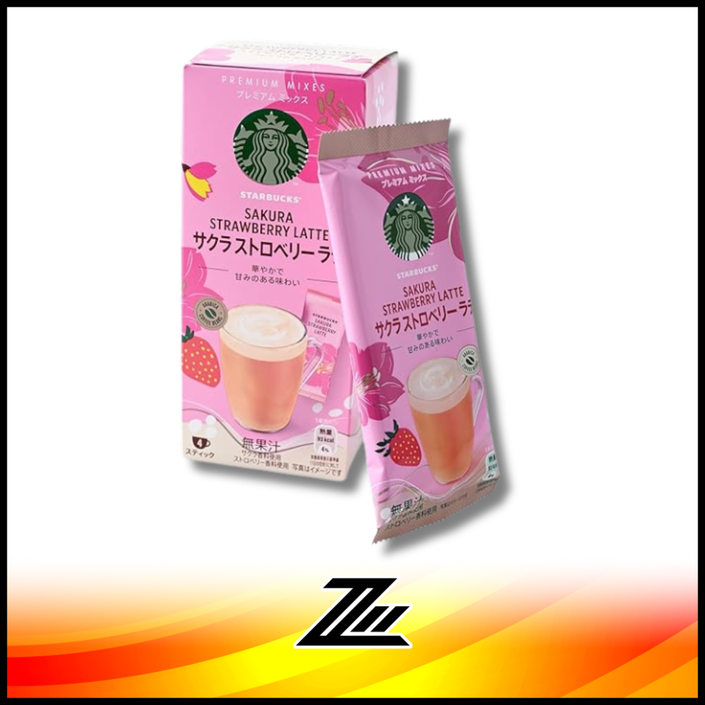 Starbucks Japan Cherry Blossom Sakura Strawberry Latte Premium Instant Coffee Mix