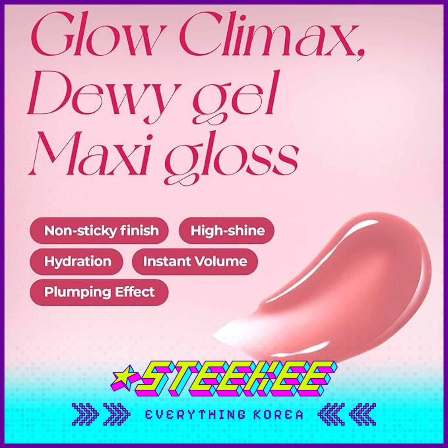 WAKEMAKE X Netflix Squid Game Dewy Gel Maxi Lip Gloss by Steekee Korea 2443