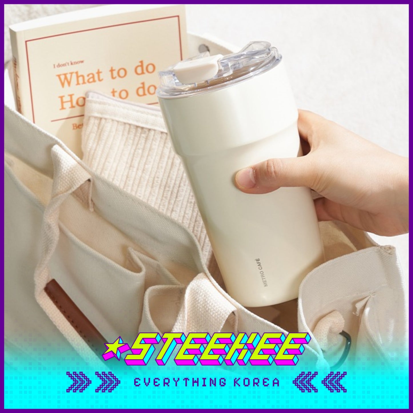 LocknLock Metro Café Ceramic Tumbler 500ml LHC4357 by Steekee Korea 4522