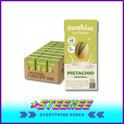 Sunkist Pistachio Milk Drink 190ml Original & Unsweetened by Steekee Korea 5024