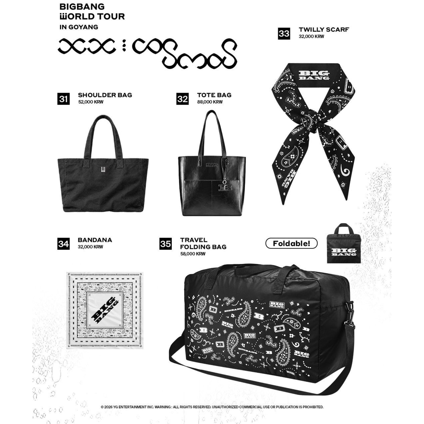 [PRE-ORDER] BIGBANG 2026–2027 WORLD TOUR <xx: cosmos> Official Merch Collection