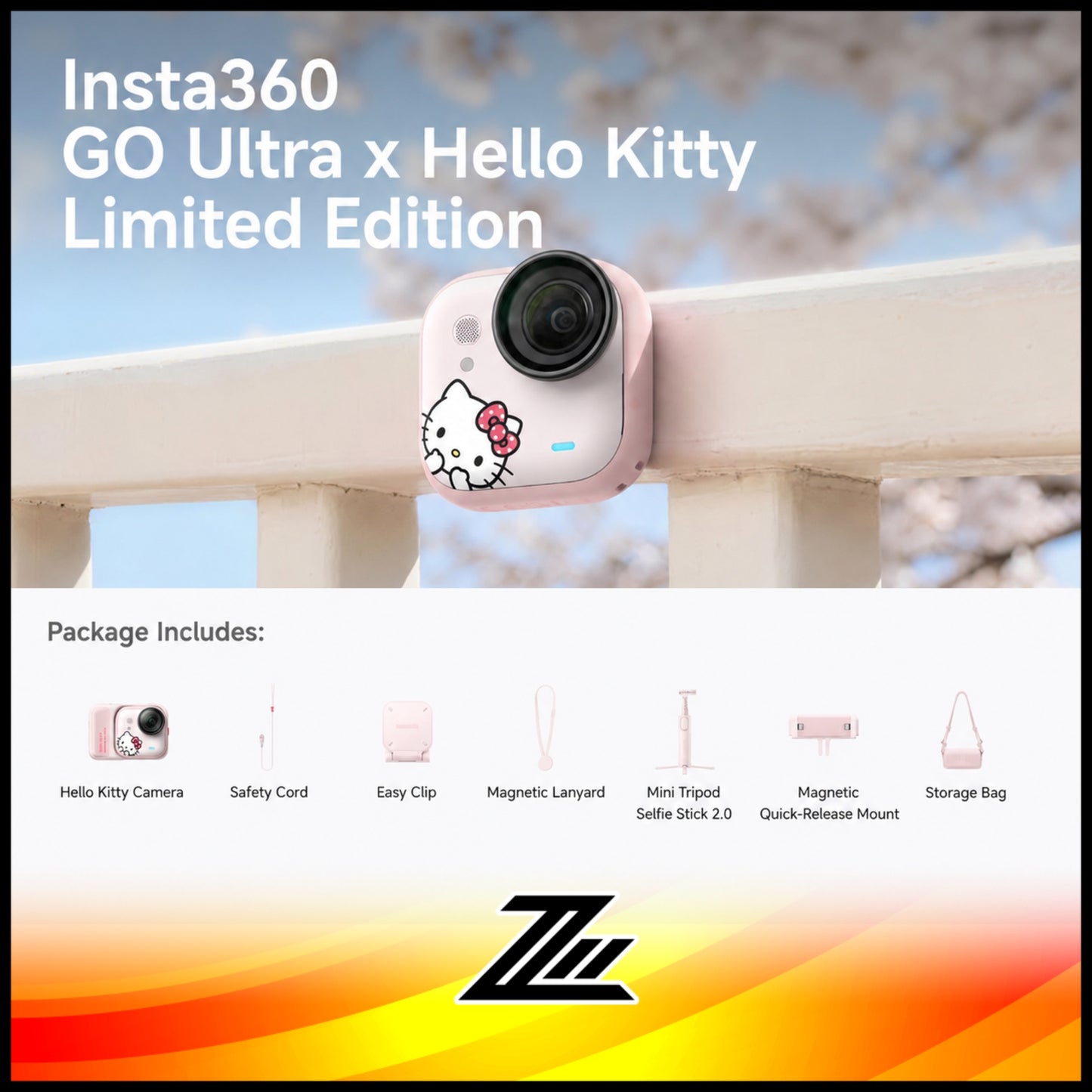 Insta360 GO Ultra Hello Kitty Edition – Pocket-Sized 4K Action Camera
