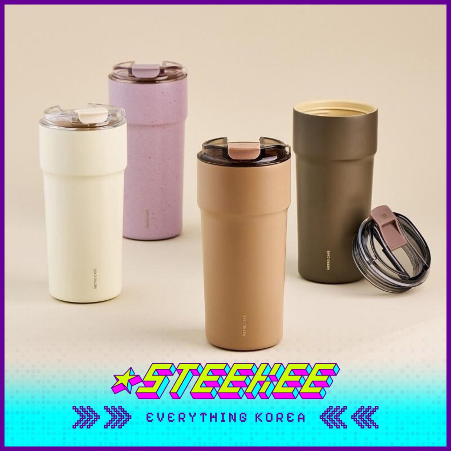 LocknLock Metro Café Ceramic Tumbler 650ml LHC4359 by Steekee Korea 4523